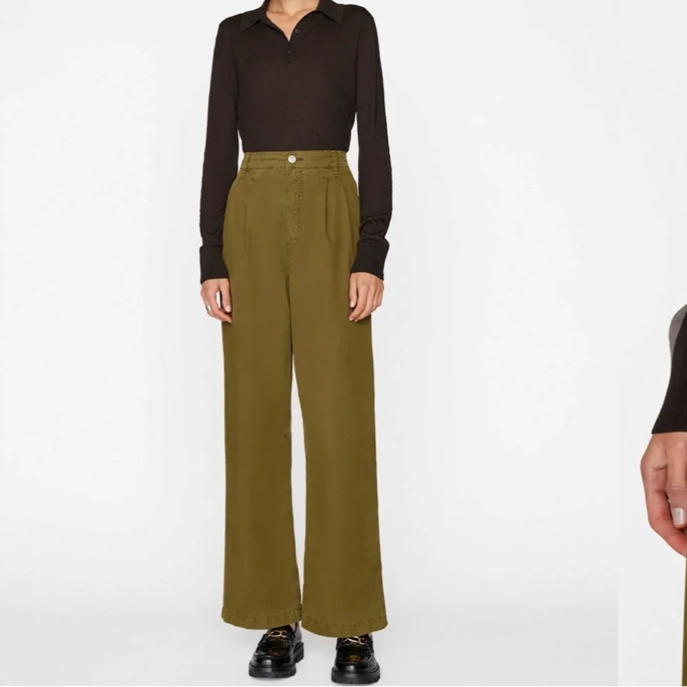 FRAME PLEATED CHINO SURPLUS PANT SIZE 25 - Picture 3 of 15